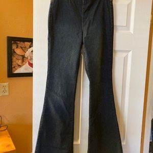 Bell bottom pull on jeans